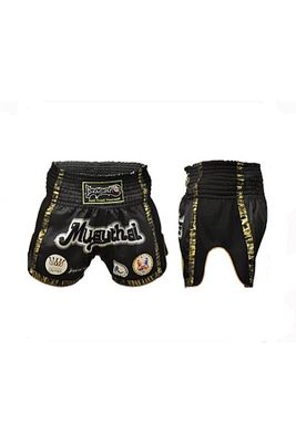 Unisex Siyah Muaythai Müsabaka Maç Şortu ürün fotoğrafı