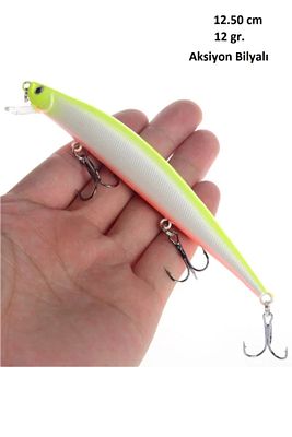 12gr.rapala Sahteyem Lures Turna Levrek,lüfer,çinekop,rapala A14 Sarı ürün fotoğrafı