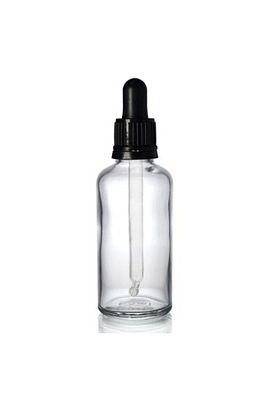 Şeffaf Cam Şişe 30 ml Cam Damlalıklı ürün fotoğrafı