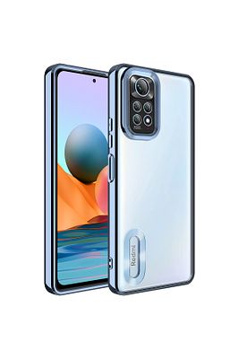 Redmi Note 11 Pro & 12 Pro 4g Kılıf Kamera Lens Korumalı Şeffaf Renkli Logo Gösteren Parlak ürün fotoğrafı