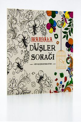 Mandala Düşler Sokağı Boyama Kitabı Yetişkin Boya Defteri, 23x24 cm Büyük Boy, 72 Sayfa ürün fotoğrafı