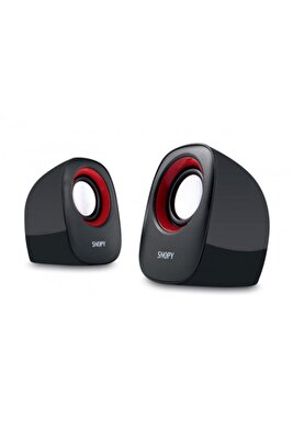 Sn-120 1+1 Masa Üstü Usb Speaker (siyah-kırmızı) ürün fotoğrafı