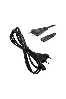 Ac Power Güç Kablosu Tv-radyo -notebook Adaptör 2 Pin Teyp Fişi 1 ürün fotoğrafı