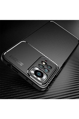 Redmi Note 11 Pro & 12 Pro 4g Karbon Desenli Kamera Korumalı Renk Atmaz Silikon Kılıf ürün fotoğrafı