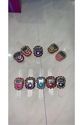 10 Adet Taşlı Zincirli Yüzüklük Zikirmatikler Hediyelik Dağıtmalık ürün fotoğrafı