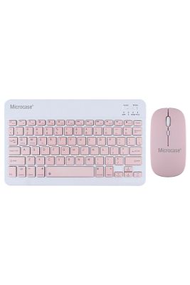 Tablet Ve Telefonlar Için Bluetooth Klavye Ve Mouse Set - Al3476 Pembe ürün fotoğrafı