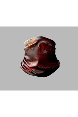 Türk Bayrağı Tasarımlı Motorsiklet Bandana ürün fotoğrafı