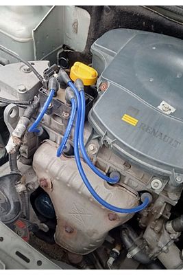 Renault Clıo Symbol 1.4ie 8v 99> 4cc 8.5 Mm Mavi Silikon Performans Buji Kablosu ürün fotoğrafı