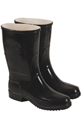 Yünlü Siyah Uzun Diz Altı Su Geçirmez Bahçe Inşaat Balıkçı Çizme ürün fotoğrafı