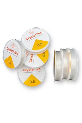 Silikonlu Esnek Lastik Misina - 0.8mm Kalınlığında 10 Metre Şeffaf Lastik Misine ürün fotoğrafı