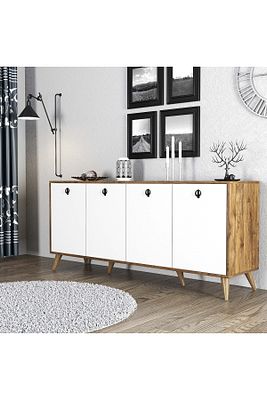 1612 Elite 180 Cm Modern Konsol Amalfi-Beyaz ürün fotoğrafı