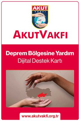 Deprem Bölgelerine Destek Kartı ürün fotoğrafı