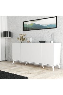 1602 Elegante 180 Cm Modern Konsol Beyaz ürün fotoğrafı