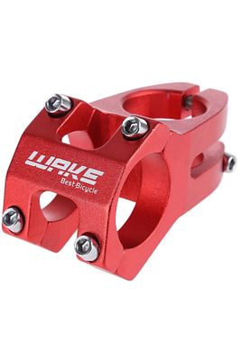 Wake Alüminyum Kırmızı Bisiklet Kısa Gidon Boğazı 40mm Bisiklet Yedek Parça 31,8mm ürün fotoğrafı