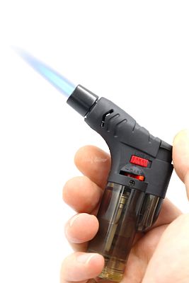 Turbo Pürmüz Alev Gaz Ayarlı Kilit Düğmeli Profesyonel Gazlı Doldurulabilir Piknik Kamp Torch Çakmak ürün fotoğrafı