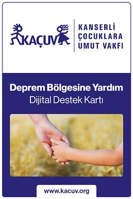 Deprem Bölgelerine Destek Kartı ürün fotoğrafı