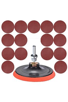Cırt Zımpara Seti Spiral Taşlama Matkap Uyumlu 115mm 17 Parça ürün fotoğrafı