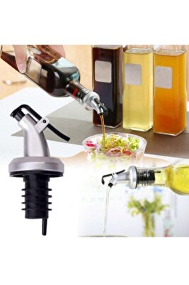 1 Adet Kapaklı Şişe Ucu Servis Aparatı Damlalık Yağdanlık Tıpa Tapa Mantar ürün fotoğrafı