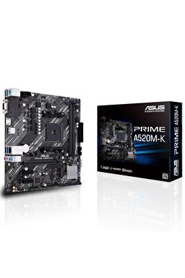 PRIME A520M-K A520 DDR4 Vga GLan mATX HDMI M2 USB3.2 AM4 AMD Anakart ürün fotoğrafı