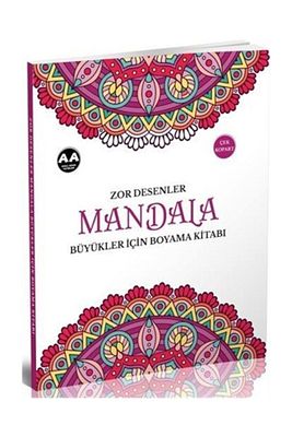 Mandala Zor Desenler Büyükler Için Boyama Kitabı ürün fotoğrafı