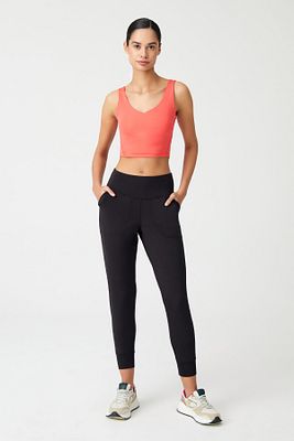 Kadın Siyah Yüksek Bel Jogger Eşofman Altı Joggers ürün fotoğrafı