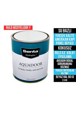 Senta Aquadoor Su Bazlı Kokusuz Premium Kapı Panel Boyası 2.5 Kg (rulo Hedıyelıdır ) ürün fotoğrafı