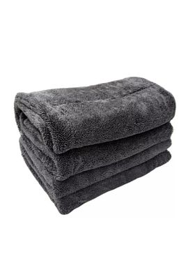 Mikrofiber Kalın Süper Emici Çift Yüzlü Araç Kurulama Ve Cila Bezi 50 X 70 Cm- Gri ürün fotoğrafı