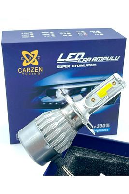 H4 Zenon 3 Fişli Motorsiklet Farı Çift Devre Uzun Kısa 12v Tek Adet Fiyatıdır ürün fotoğrafı