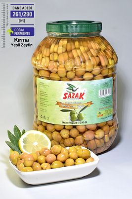 Yeşil Kırma Zeytin Iri Tane 5lt Pet Net 3.3 Kg ( 261-290 M Kalibre) ürün fotoğrafı