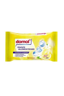 Islak Temizlik Bezi Çok Amaçlı, Limon Kokulu 50 Adet ürün fotoğrafı