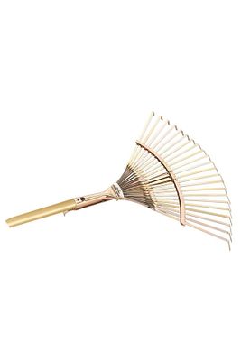 Raco 53733 Ahşap Saplı Ayarlı Metal Çim Ve Yaprak Toplama Tırmığı 30-45 Cm ürün fotoğrafı