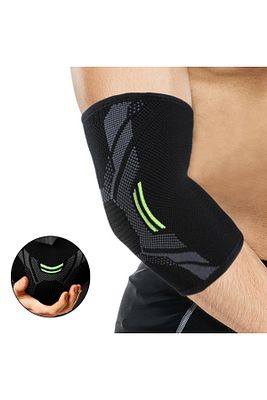Fitness Tenis Basketbol Ortopedik Spor Outdoor Antreman Örme Silikon Dirseklik (1 ADET) ürün fotoğrafı