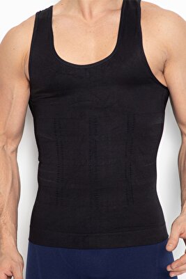 Erkek Korse Atlet Spor Erkek Göğüs Göbek Ve Simit Bölgesi Toparlayıcı Ince Gösteren Atlet Korse ürün fotoğrafı