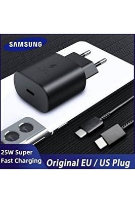Galaxy A20 / A30 / A50 / A70 / M20 / M23 / M51 Type C 25w Orjinal Hızlı Şarj Aleti Cihazı ürün fotoğrafı
