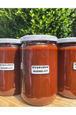 Köy Tipi Katkısız Az Şekerli Kuşburnu Marmelatı Büyük Şişe Net 1100gr. ürün fotoğrafı