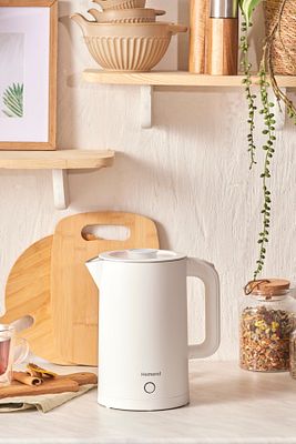 Heatrow Cooltouch 1618h Paslanmaz Çelik El Yakmaz Gövdeli Su Isıtıcısı Beyaz ürün fotoğrafı