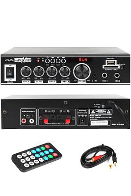 Lvx-150 Stereo Anfi Amfi 2x75 Watt Bluetooth Usb-sd 220v/12v ürün fotoğrafı