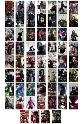 Marvel Duvar Posteri Kolaj Seti- Avengers Film Sahneleri - 60 Adet - Arkası Yapışkanlı - Kutulu Set ürün fotoğrafı