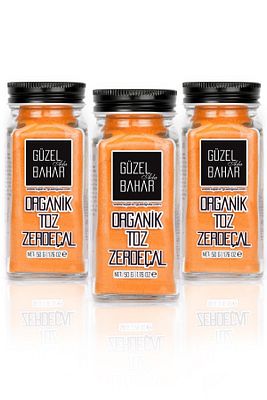 Organik Toz Zerdeçal 3x50 gr ürün fotoğrafı