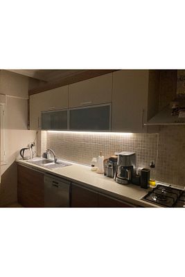 Mutfak Dolabı Için 5 Mt Gün Işığı Şerit Led 12v Adaptör Aç Kapa Anahtarlı ürün fotoğrafı