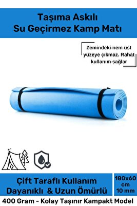 Su Geçirmez Konfor Modeli Taşıma Askılı Çift Taraflı Kamp Zemin Çadır Uyku Matı Yer Minderi ürün fotoğrafı