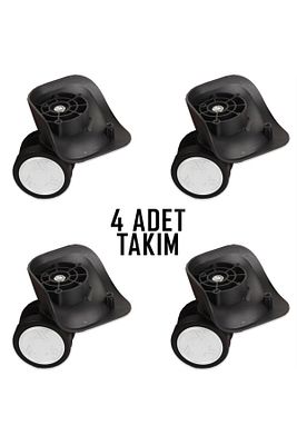 Valiz Tekerleği Çift Teker 01 4 Adet Gri ürün fotoğrafı