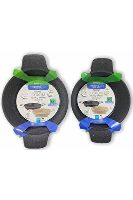 2'li Güveç Sahan Seti Granit Döküm Tava Seti 20cm 22cm ürün fotoğrafı