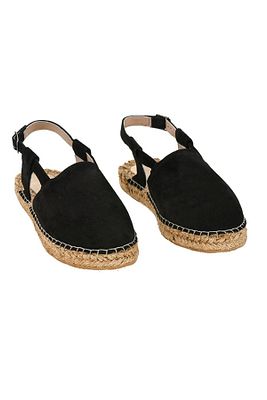 Kadın Siyah Hakiki Deri El Yapımı Espadril ürün fotoğrafı