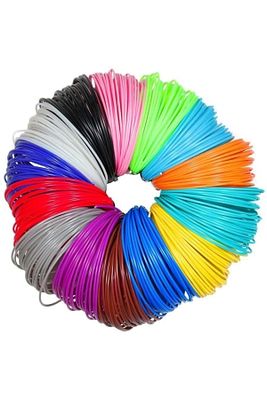 3d Yazıcı Uyumlu Filament 5 Mt (20 Adet) 3d Kalemler Için ürün fotoğrafı