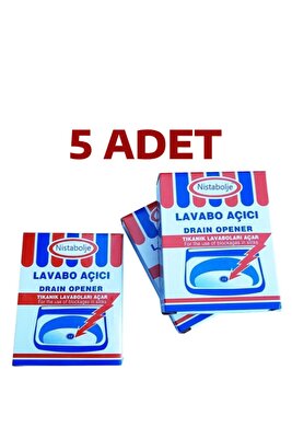 Lavabo Açıcı 70 gr X 5 Paket Mutfak Banyo Wc Gider Açıcı Tıkanıklık Giderici Güçlü Formül ürün fotoğrafı