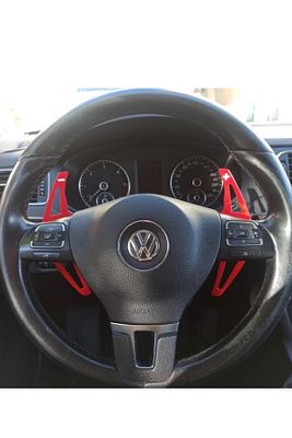 Universal F1 Kulakçık Pedal Shift Paddle Shift Kırmızı ürün fotoğrafı