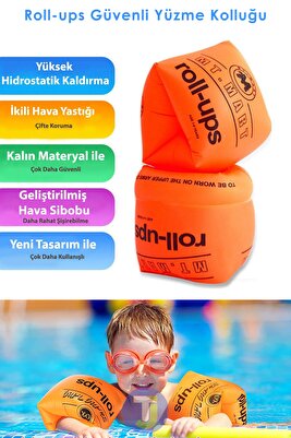 Yüzme Kolluk Çocuk Ve Yetişkinler Için Yüzme Yardımcısı Şişme Deniz Havuz Simit (1 Çift) ürün fotoğrafı