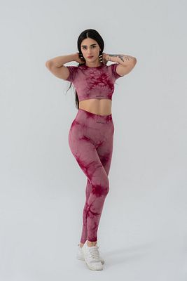 Push-up Detaylı Toparlacı Spor Batik Tayt ürün fotoğrafı