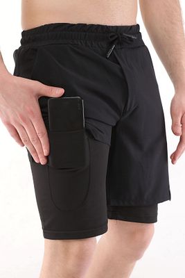 Erkek Running Hızlı Kuruma Micropoly Antrenman Halısaha Fitness Kısa Taytlı Outdoor Şort ürün fotoğrafı